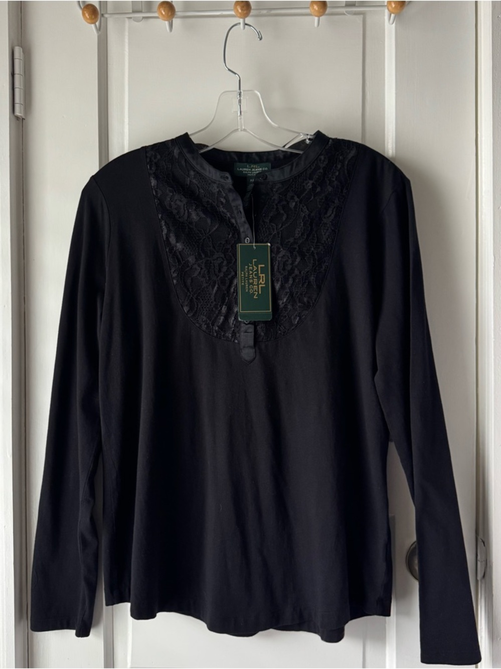 NWT Lauren Ralph Lauren Long-Sleeve Blouse